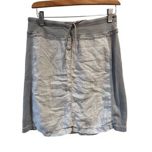 Sandwich‎ Linen Mini Skirt Gray Size XS
